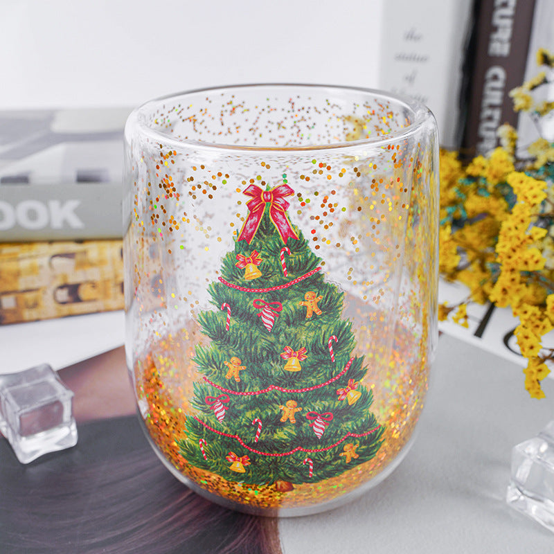 Christmas Glass Cup