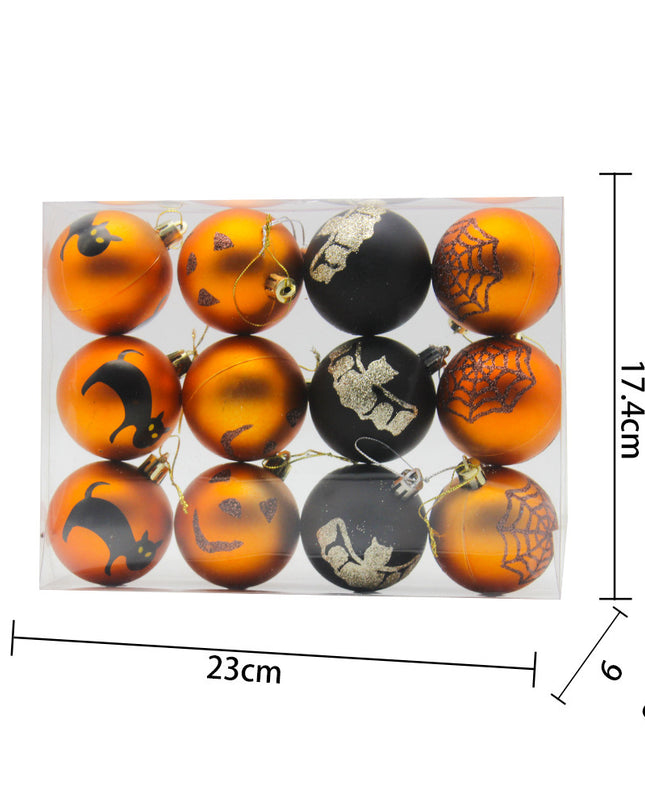 Halloween Decorations 6cm Painted Matte