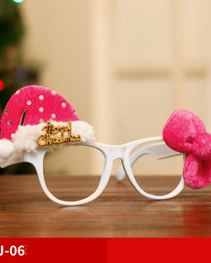 Christmas Glasses Frame Santa Claus Snowman Elk Children's Dress Up Props Christmas Decorations For Home Xmas Decor Navidad