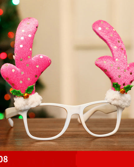 Christmas Glasses Frame Santa Claus Snowman Elk Children's Dress Up Props Christmas Decorations For Home Xmas Decor Navidad