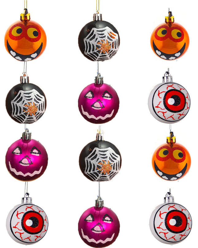 Halloween Decorations 6cm Painted Matte