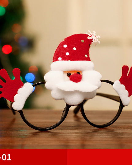 Christmas Glasses Frame Santa Claus Snowman Elk Children's Dress Up Props Christmas Decorations For Home Xmas Decor Navidad