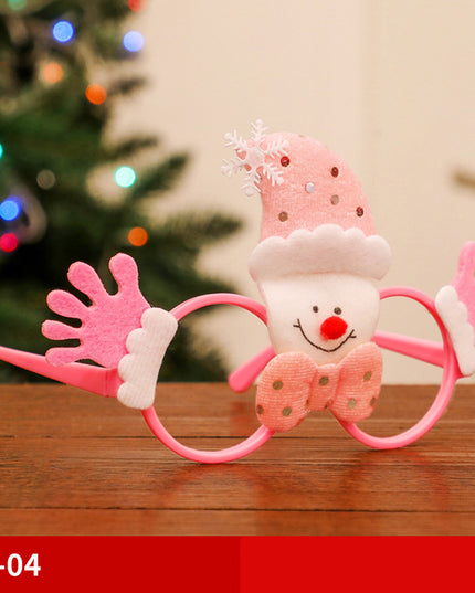 Christmas Glasses Frame Santa Claus Snowman Elk Children's Dress Up Props Christmas Decorations For Home Xmas Decor Navidad
