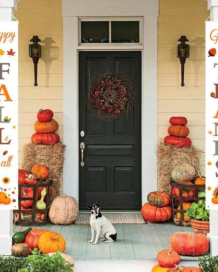 Thanksgiving Curtain Banner Background Decoration