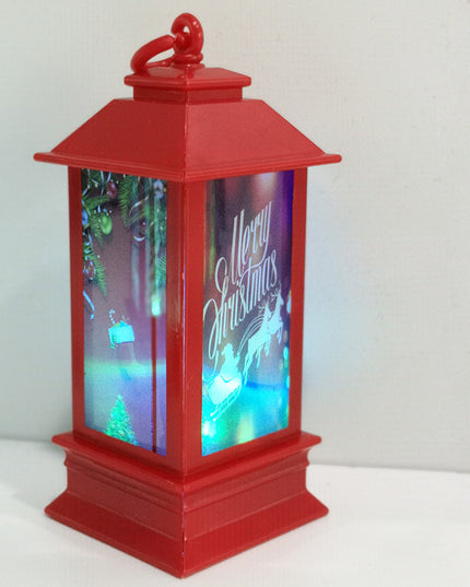 Lantern Santa Claus Snowman Light Merry Christmas Home Decor