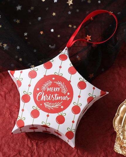 Christmas Gift Boxes Santa Claus Candy Box Star Shape Merry Christmas Boxes Kids Gifts