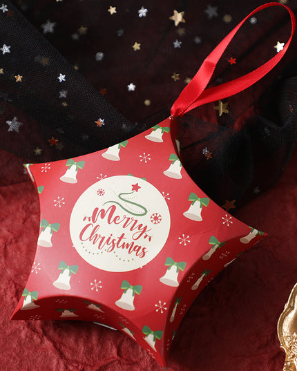 Christmas Gift Boxes Santa Claus Candy Box Star Shape Merry Christmas Boxes Kids Gifts