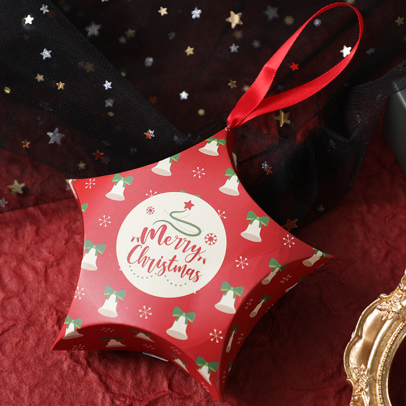Christmas Gift Boxes Santa Claus Candy Box Star Shape Merry Christmas Boxes Kids Gifts