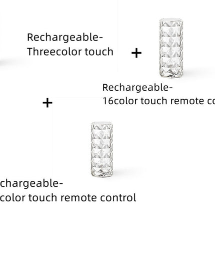 Romantic LED Rose Diamond Table Lamps For Bedroom Living Room Party Dinner Decor Creative Lights