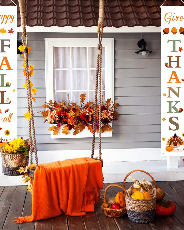 Thanksgiving Curtain Banner Background Decoration