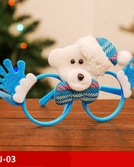 Christmas Glasses Frame Santa Claus Snowman Elk Children's Dress Up Props Christmas Decorations For Home Xmas Decor Navidad
