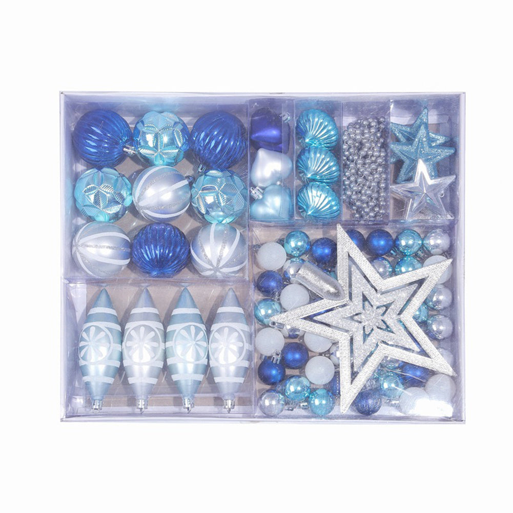 Christmas Tree Decorations Xmas Ornaments Red Gold Silver Blue