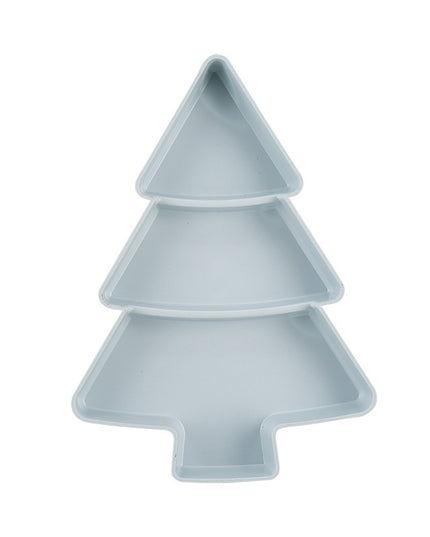 Christmas Tree Shaped Fruit Platter Creative Plates Storage Box Dried Fruit Snack Plates Divided Candy Dessert Plate Container