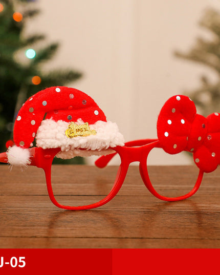 Christmas Glasses Frame Santa Claus Snowman Elk Children's Dress Up Props Christmas Decorations For Home Xmas Decor Navidad