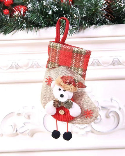 Christmas Decorations Christmas Stocking Pendant Christmas Stocking Gift Bag Hanging Piece