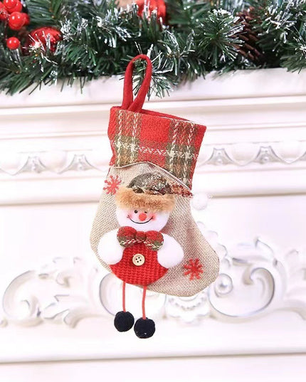 Christmas Decorations Christmas Stocking Pendant Christmas Stocking Gift Bag Hanging Piece