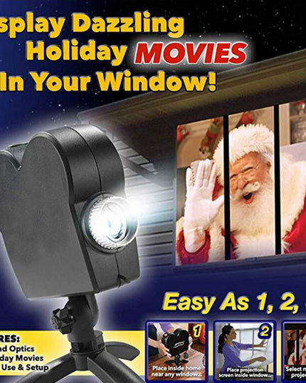 Window LED Lights Display Laser Halloween Home DJ Show Lights Christmas Spotlight Projector Movie Party Lights