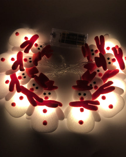 Christmas Decoration Snowman LED String Lights Garland Xmas Fairy Lights Decor For Home Navidad Christmas