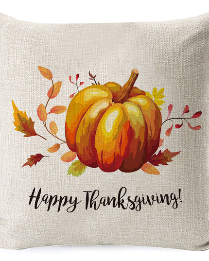 Thanksgiving pumpkin car sofa pillow