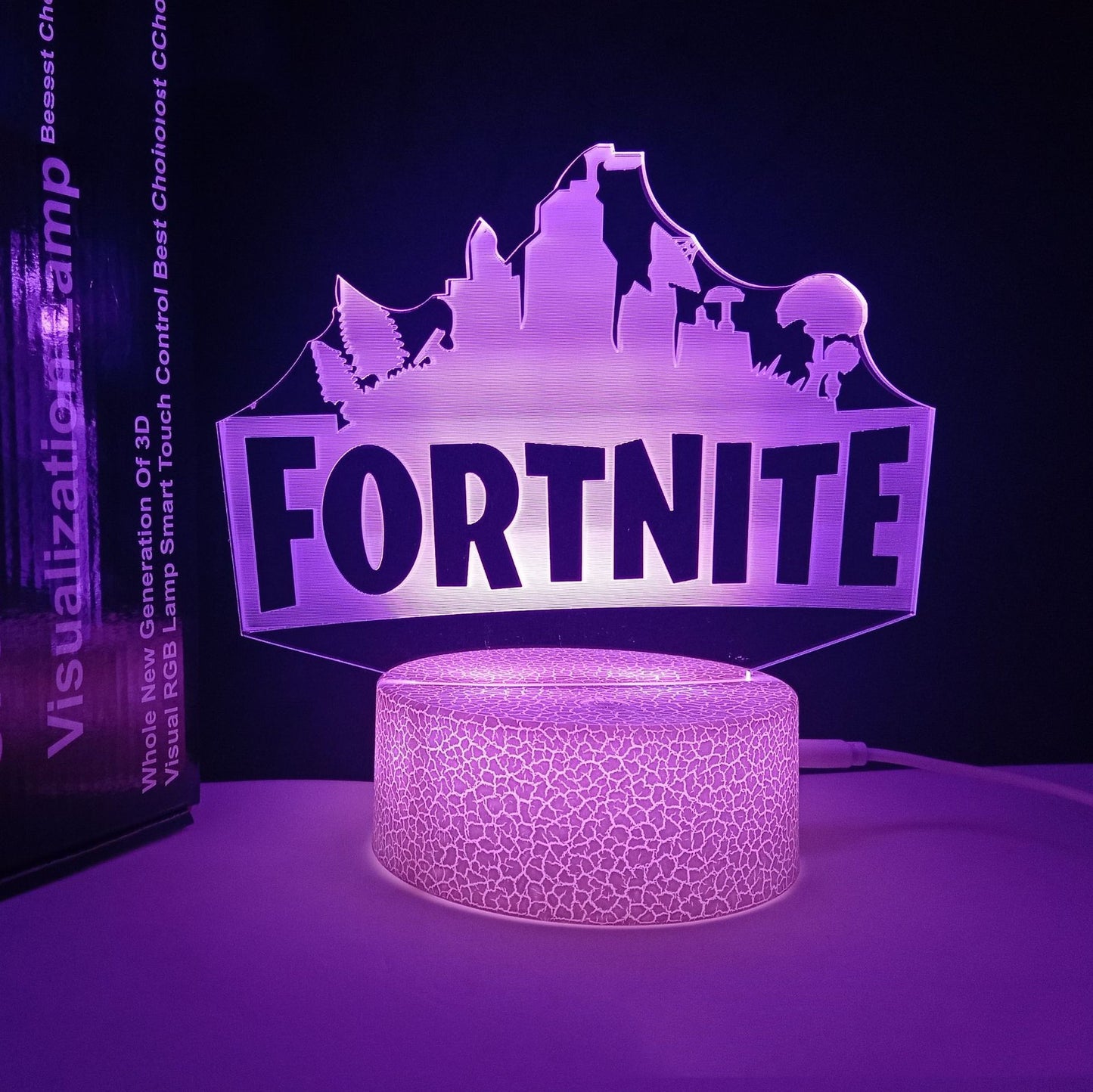 Usb Plug-in Remote Control 3D Ambient Night Light - Here 4 you