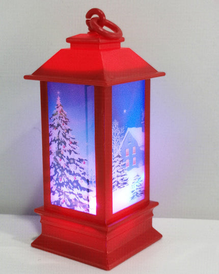 Lantern Santa Claus Snowman Light Merry Christmas Home Decor