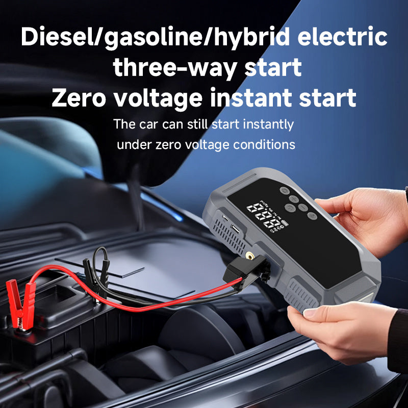 Car Battery Starter With Air Compressor 150PSI With Digital Tire Inflator 12V Car Battery (USA ONLY)