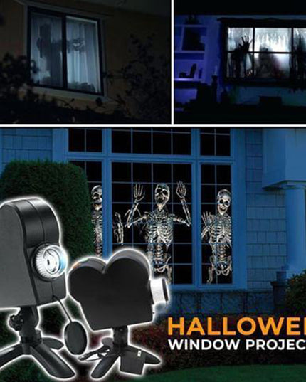 Window LED Lights Display Laser Halloween Home DJ Show Lights Christmas Spotlight Projector Movie Party Lights