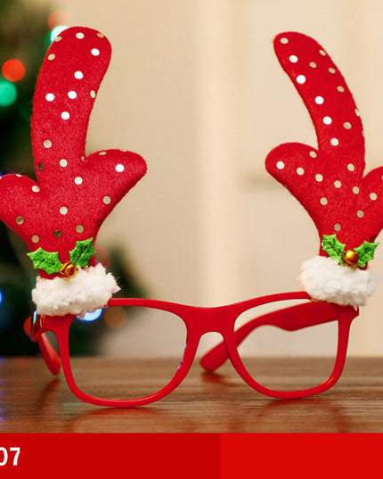 Christmas Glasses Frame Santa Claus Snowman Elk Children's Dress Up Props Christmas Decorations For Home Xmas Decor Navidad