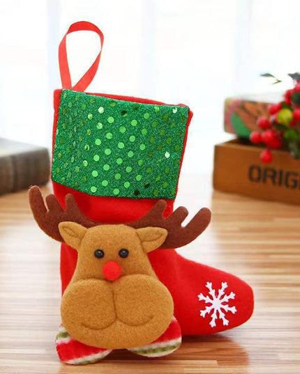Christmas Decorations Christmas Stocking Pendant Christmas Stocking Gift Bag Hanging Piece