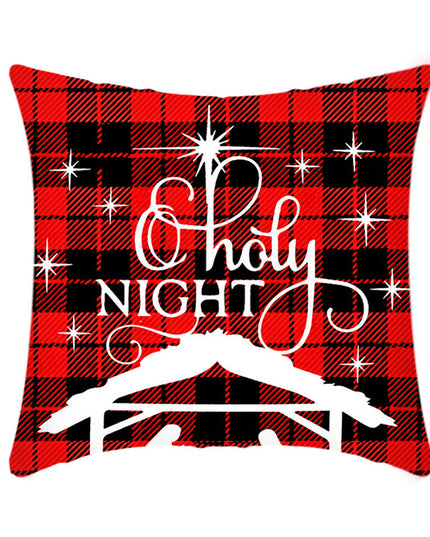 Merry Christmas Cushion Cover 45cm Elk Santa Claus Short Plush Sofa Pillow Cover Home Decor Pillowcase Christmas Decoration