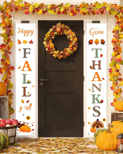 Thanksgiving Curtain Banner Background Decoration