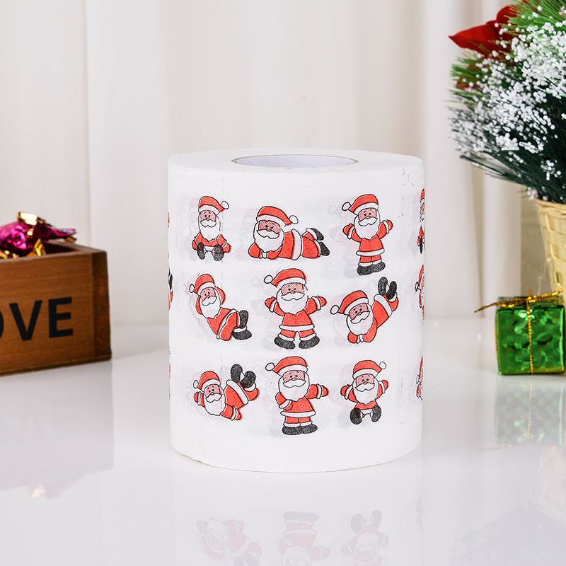 Christmas Toilet Paper Santa Claus Bath Toilet Paper