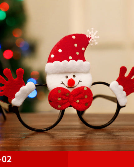 Christmas Glasses Frame Santa Claus Snowman Elk Children's Dress Up Props Christmas Decorations For Home Xmas Decor Navidad