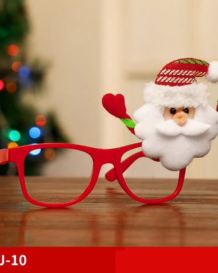 Christmas Glasses Frame Santa Claus Snowman Elk Children's Dress Up Props Christmas Decorations For Home Xmas Decor Navidad