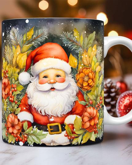 Christmas Theme Ceramic Mug 3D Santa Claus Coffee Cup Kitchen Gadgets