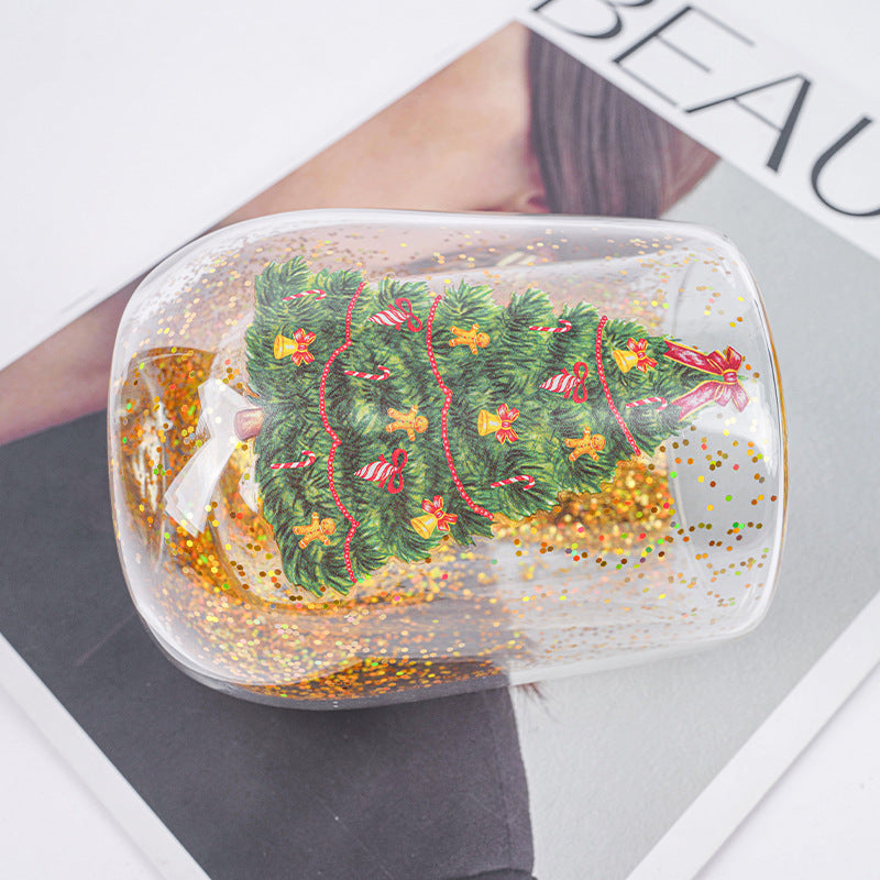 Christmas Glass Cup