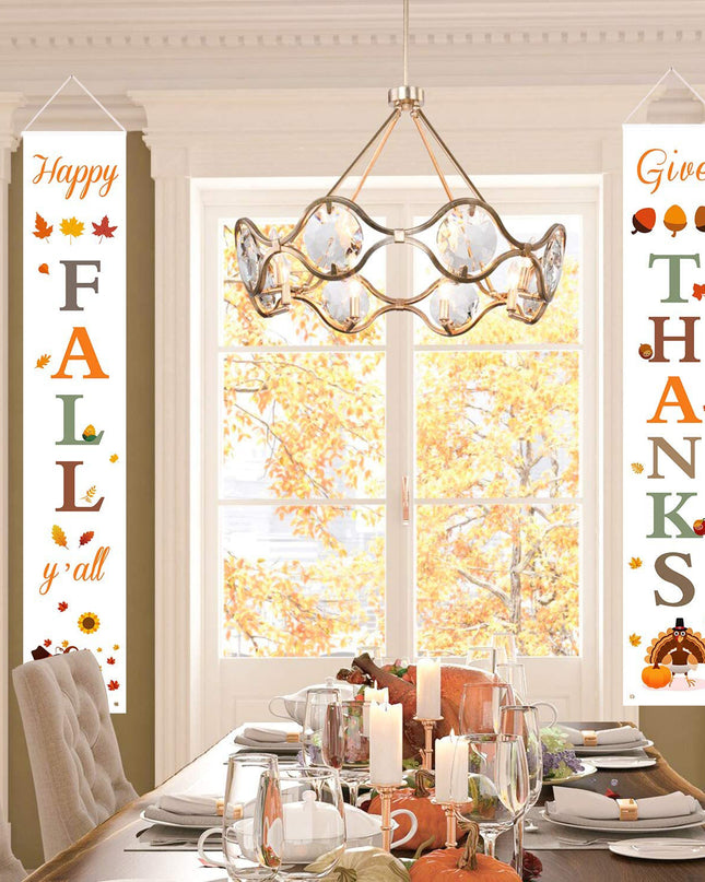 Thanksgiving Curtain Banner Background Decoration