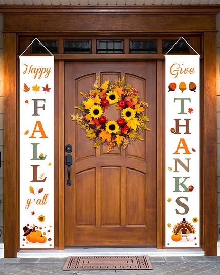Thanksgiving Curtain Banner Background Decoration