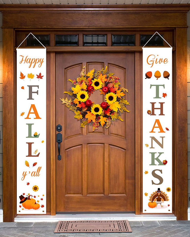 Thanksgiving Curtain Banner Background Decoration