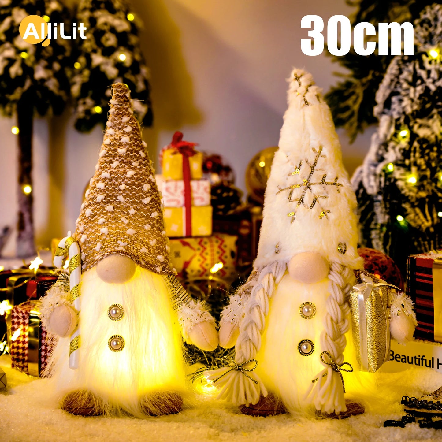 Light-Up Christmas Gnome Decoration™