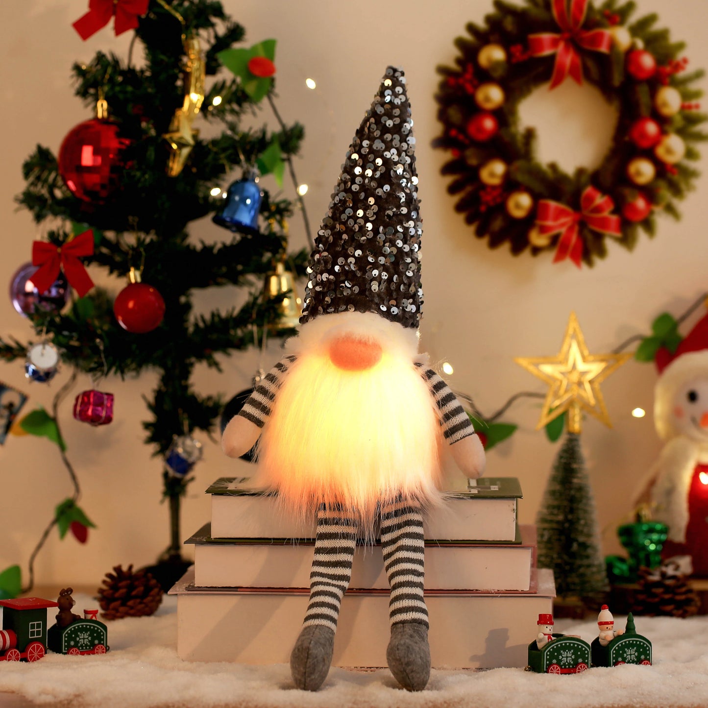 Light-Up Christmas Gnome Decoration™