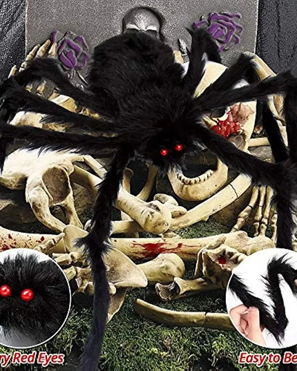 1/3pcs Giant Black Spider Halloween Decorations™