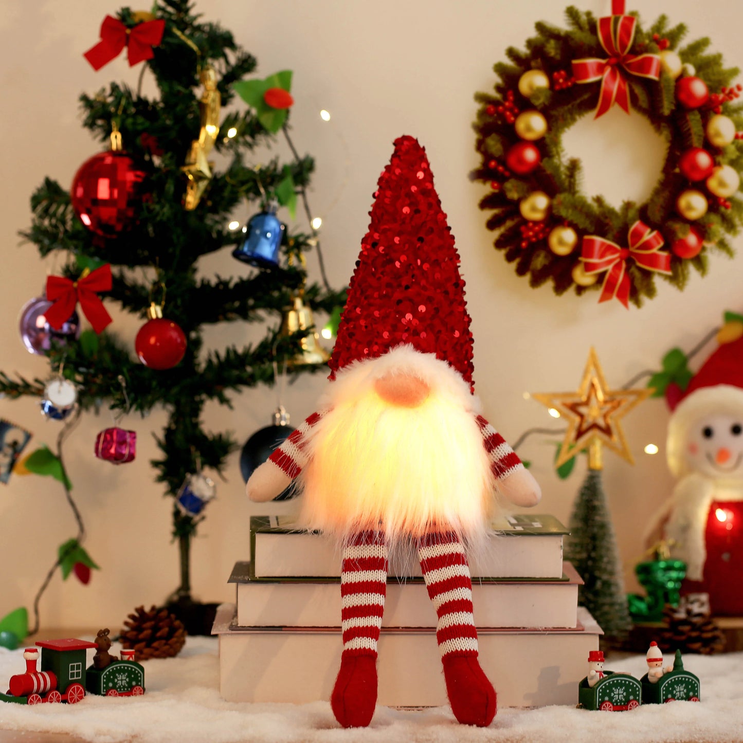 Light-Up Christmas Gnome Decoration™