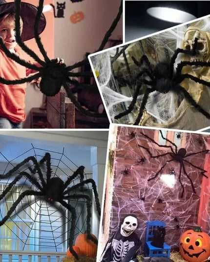 1/3pcs Giant Black Spider Halloween Decorations™