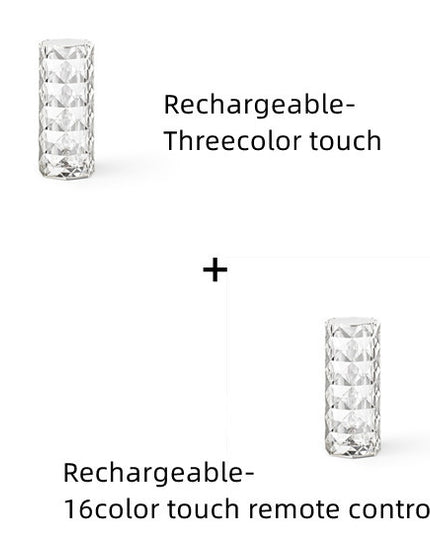 Romantic LED Rose Diamond Table Lamps For Bedroom Living Room Party Dinner Decor Creative Lights