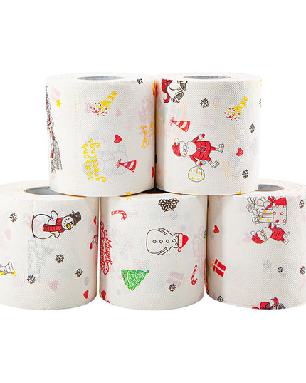 Christmas Toilet Paper Santa Claus Bath Toilet Paper