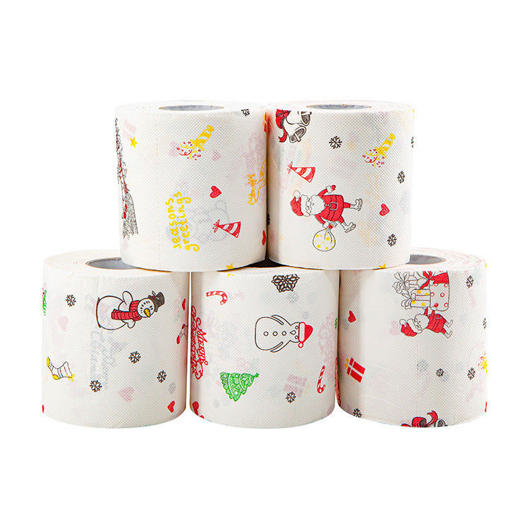 Christmas Toilet Paper Santa Claus Bath Toilet Paper