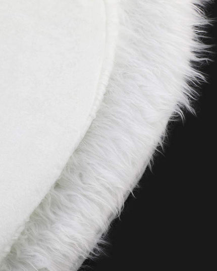 White Christmas Tree Skirt Plush Faux Fur Xmas Tree Merry Christmas Tree Decorations Navidad Home Decor