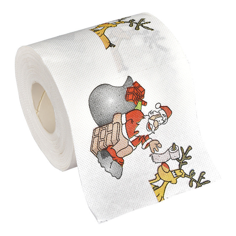 Christmas Toilet Paper Santa Claus Bath Toilet Paper