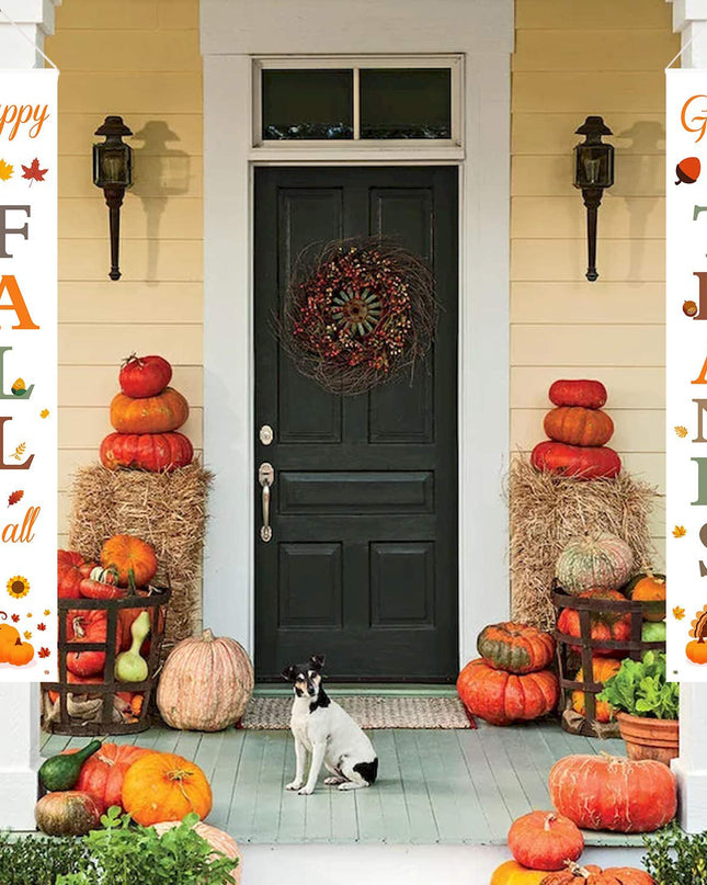Thanksgiving Curtain Banner Background Decoration